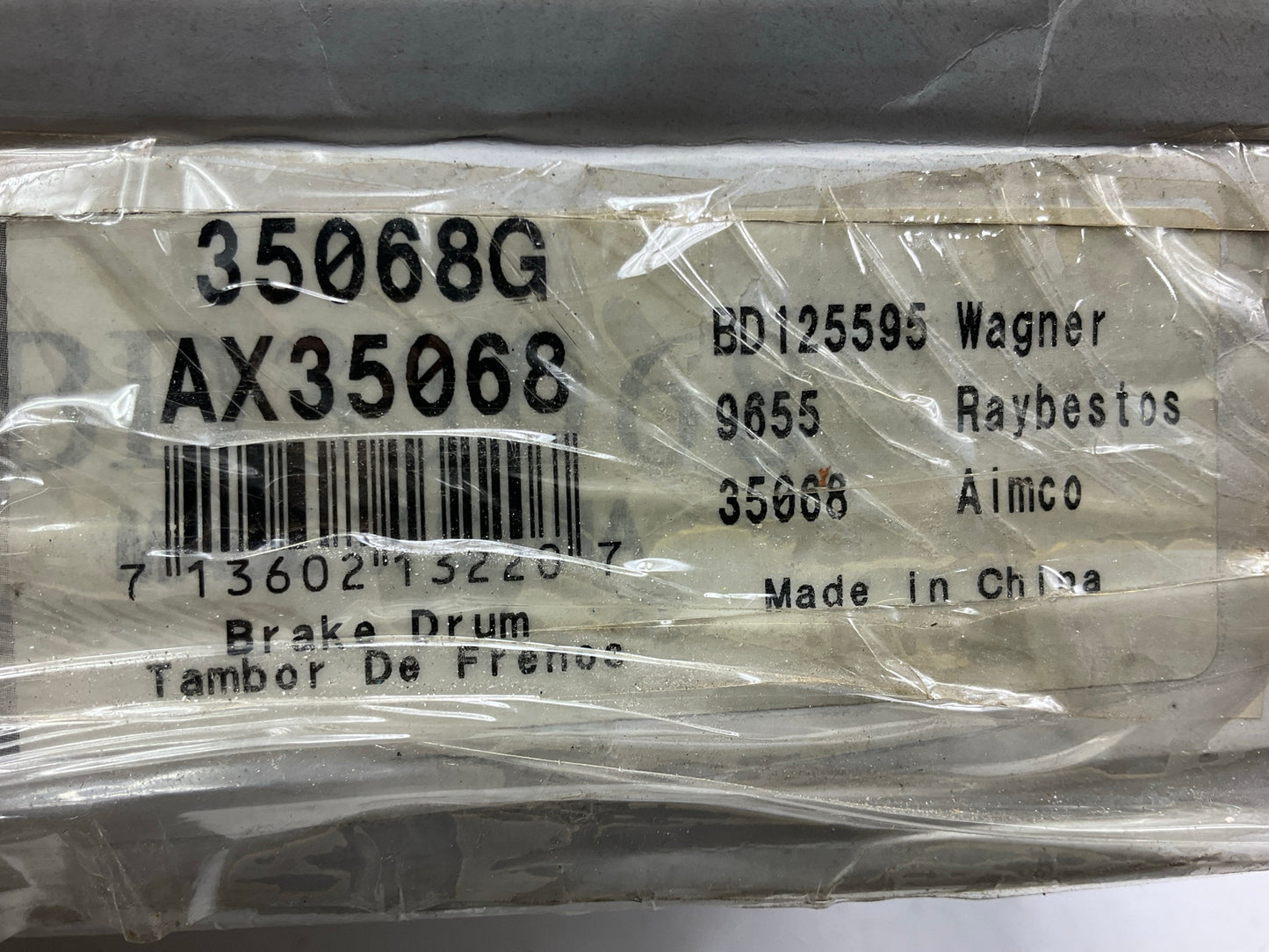 Pro Stop 35068G Rear Brake Drum For 1998-2003 Toyota Sienna