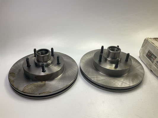 (2) Pro Stop 42148G FRONT Disc Brake Rotor And Hub Assembly
