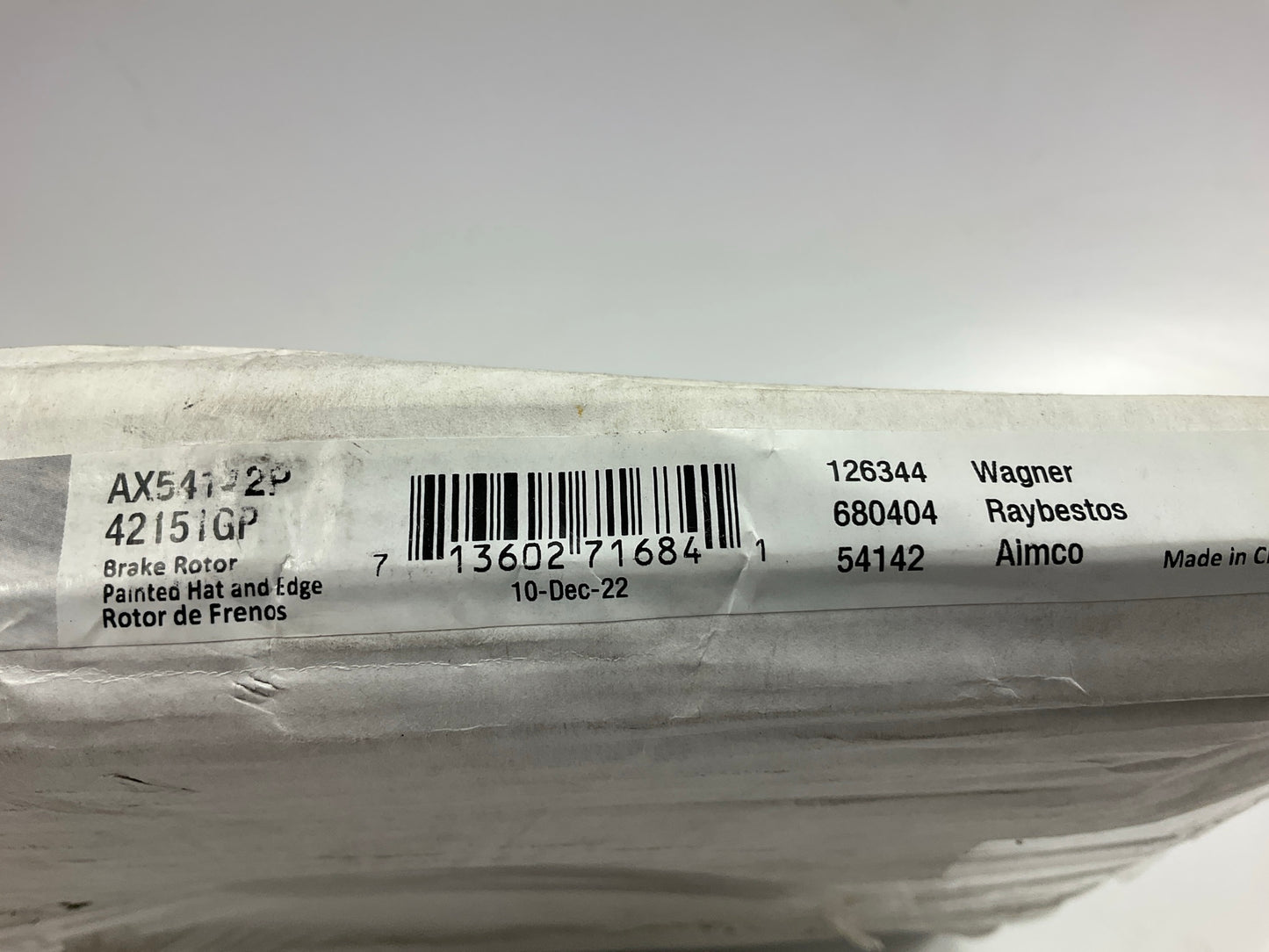 Pro Stop 42151GP Front Disc Brake Rotor