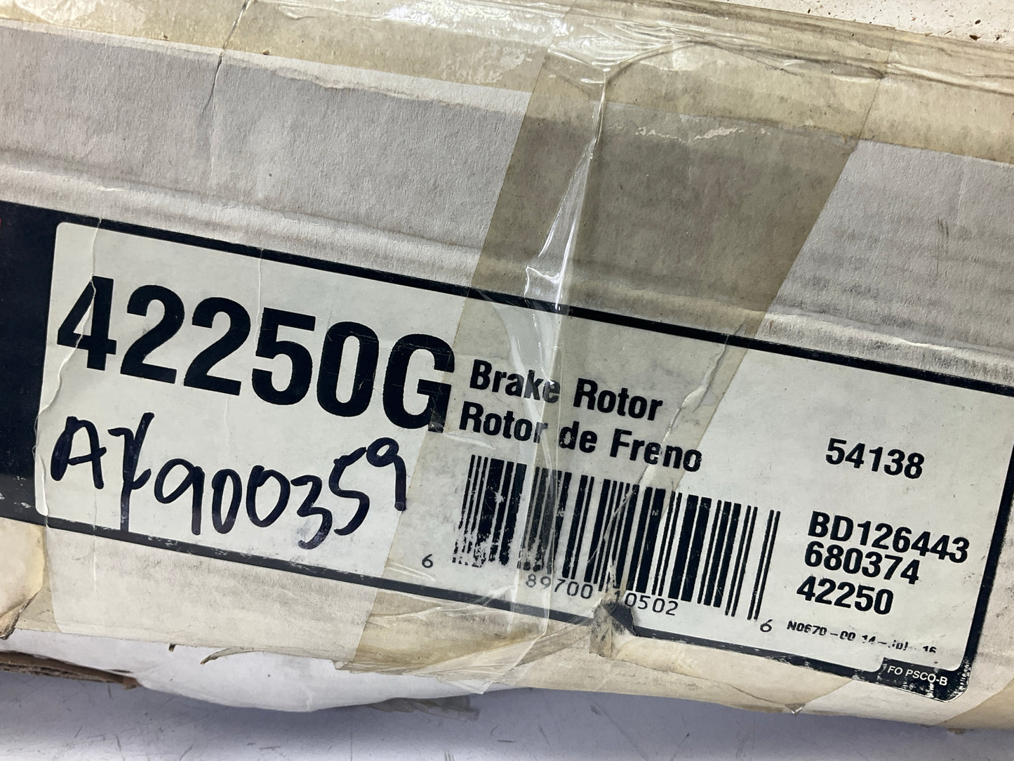 Pro Stop 42250G Rear Brake Rotor