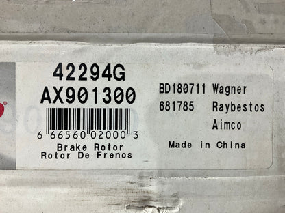 Pro Stop 42294G Front Brake Rotor - DUALLY Dual Rear Wheel (DRW), 2WD ONLY