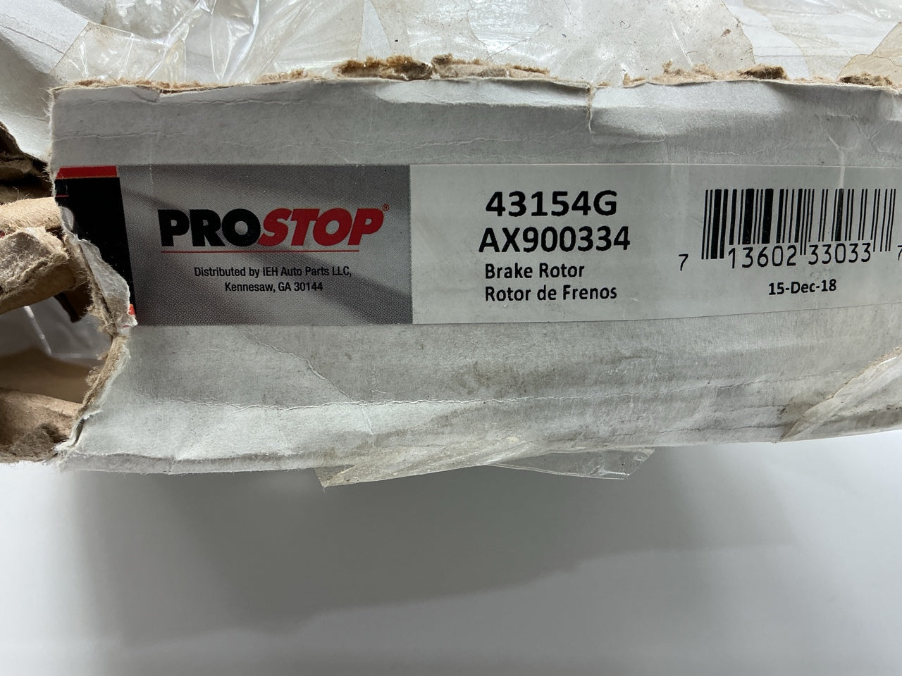 Pro Stop 43154G Rear Disc Brake Rotor