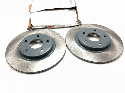 (2) Pro Stop 43180GP Rear Brake Rotor For 2012-2015 Ram C/V