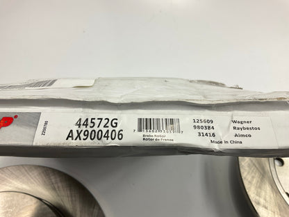 (2) Pro Stop 44572G Rear Brake Rotor For 2004-2009 Kia Spectra, 05-09 Spectra5