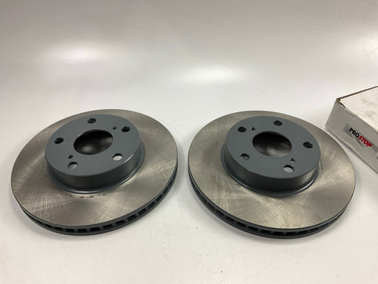 (2) Pro Stop 44586GP Front Disc Brake Rotor For 2005-2015 Toyota Tacoma