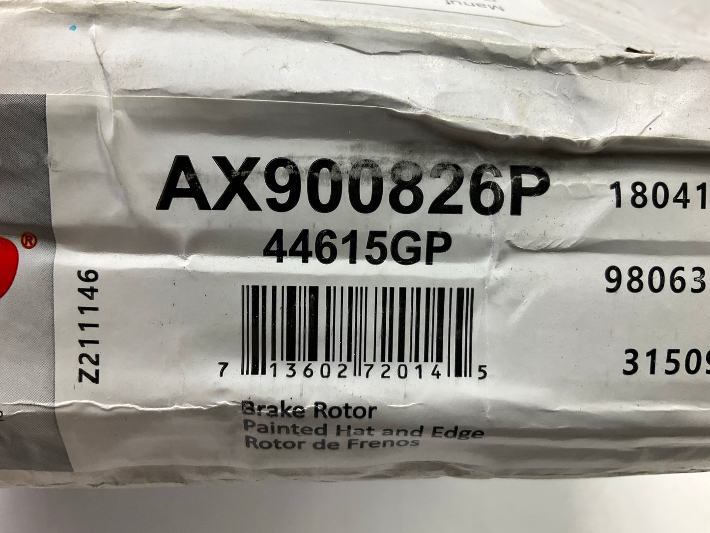 Pro Stop 44615GP Rear Disc Brake Rotor