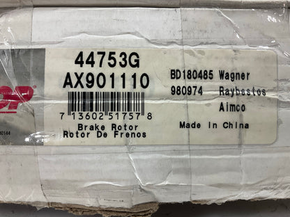 (2) Pro Stop 44753G Rear Disc Brake Rotor For 12-21 Nissan NV1500 NV2500 NV3500