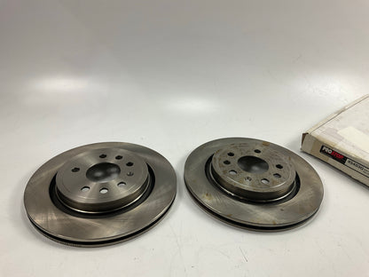 (2) Pro Stop 45403G Rear Brake Rotors For 2003-2011 Saab 9-3, 10-11 9-3X
