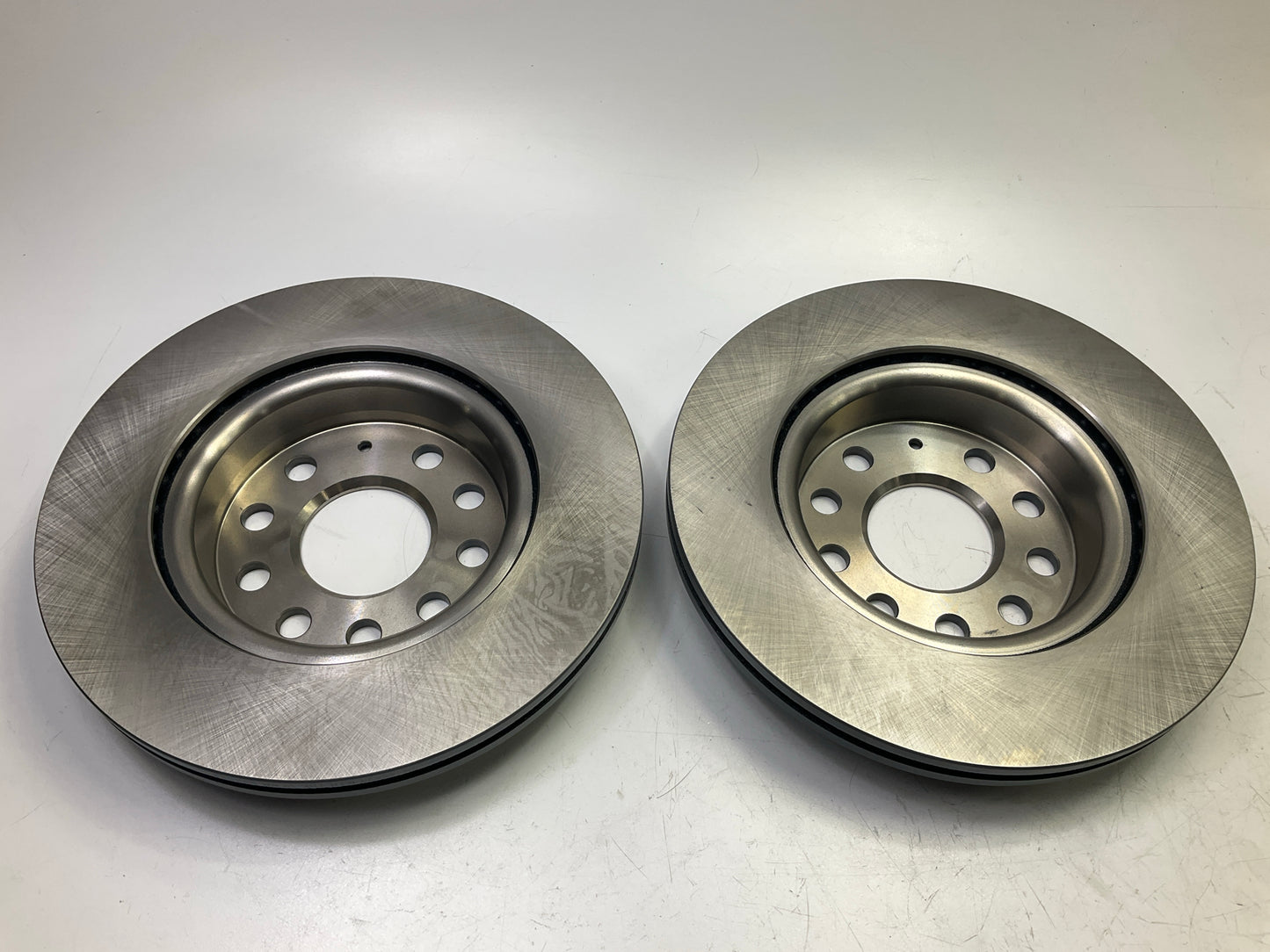 (2) Pro Stop 45571GP Front Disc Brake Rotors For 2011-2018 Volkswagen Jetta