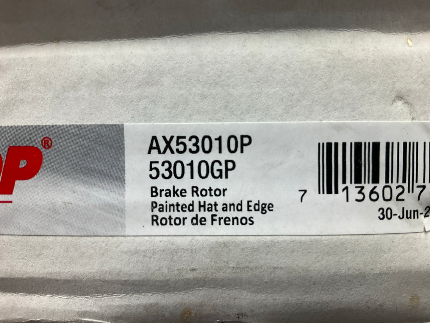 Pro Stop 53010GP Rear Brake Rotor