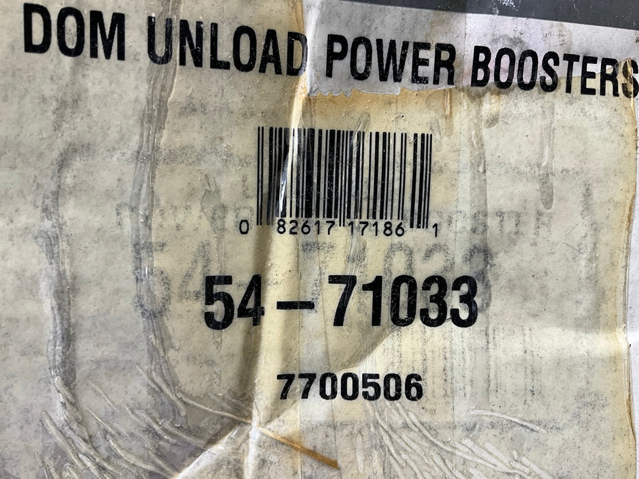 REMAN. Pro Stop 54-71033 Power Brake Booster
