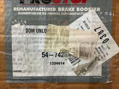 MISSING HARDWARE & GASKET - Pro Stop 54-74232 Brake Booster