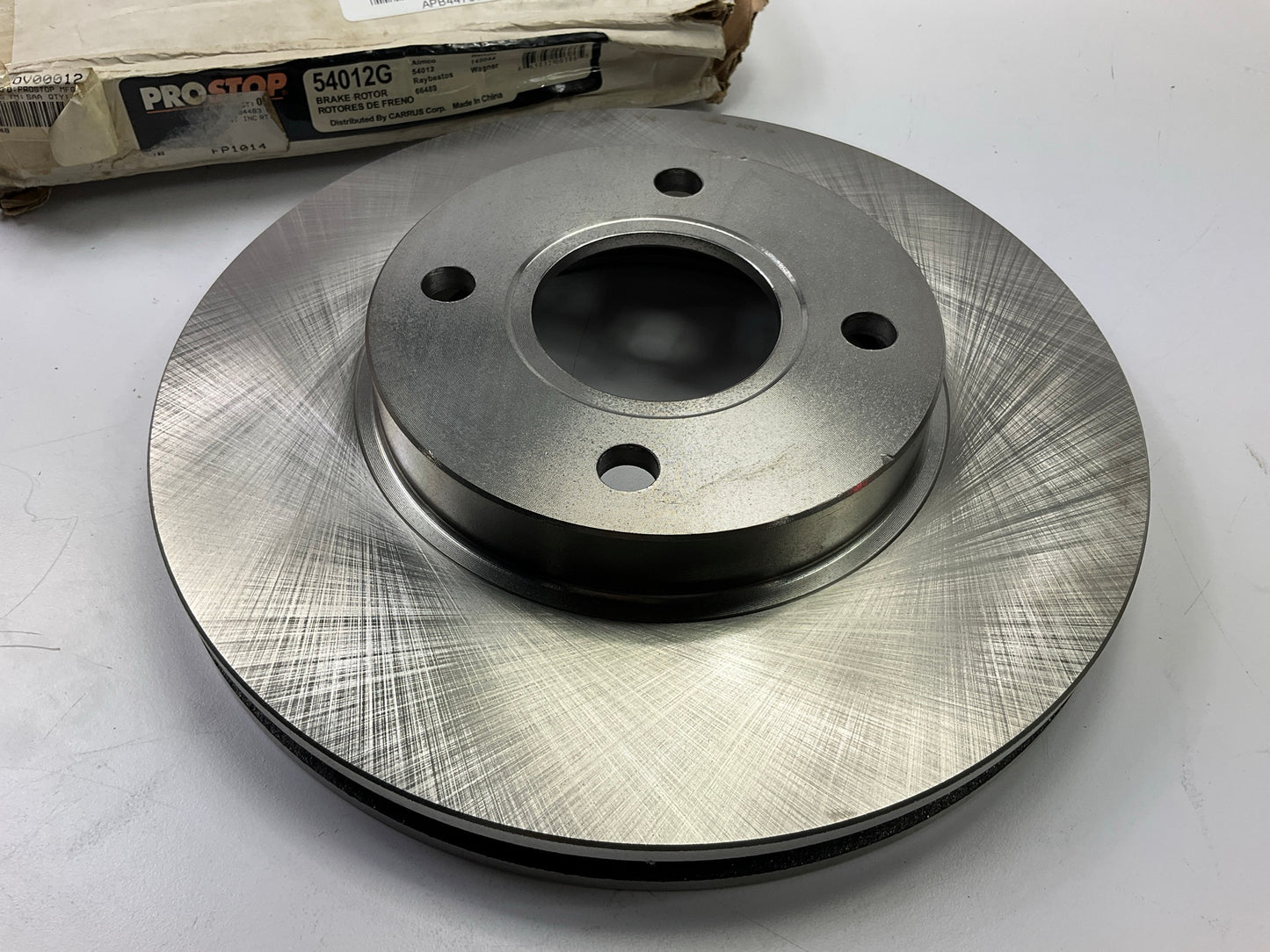 Pro Stop 54012G Front Disc Brake Rotor For 1995-2000 Contour & Mystique (4-LUG)