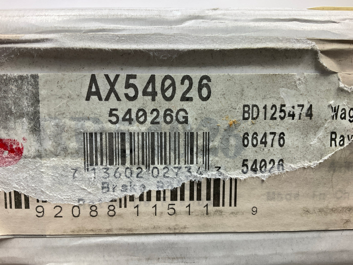 Pro Stop 54026G Front Disc Brake Rotor
