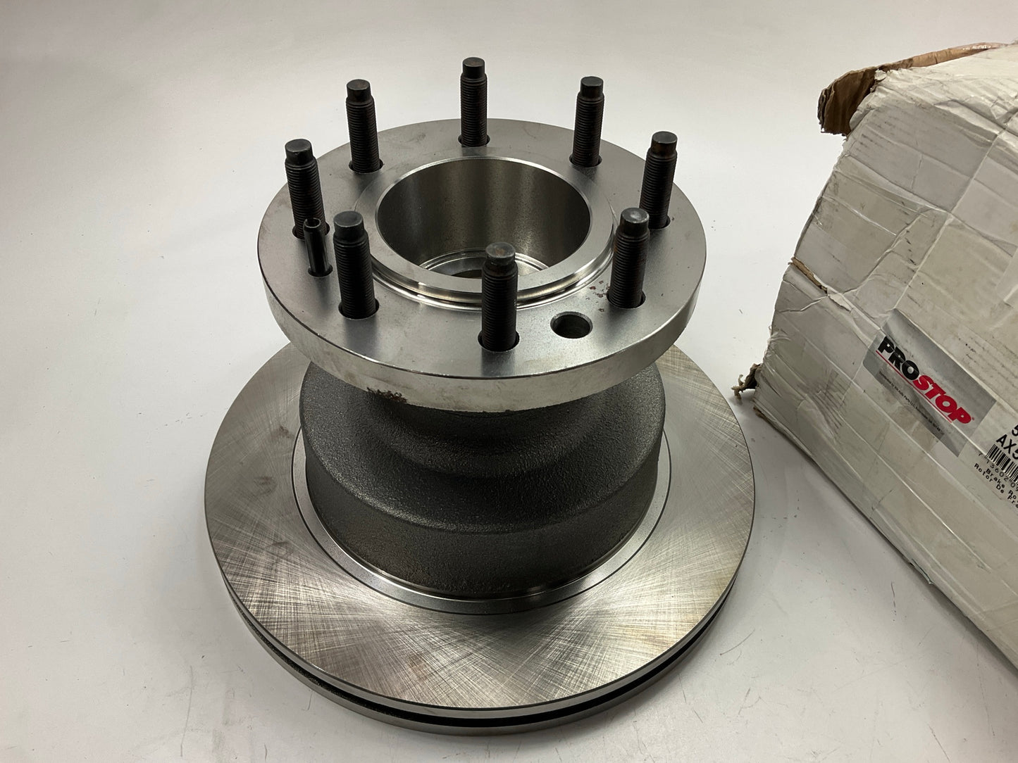 Minor Surface Rust On Lug Studs - ProStop 54034G Front Brake Rotor (Dually Only)
