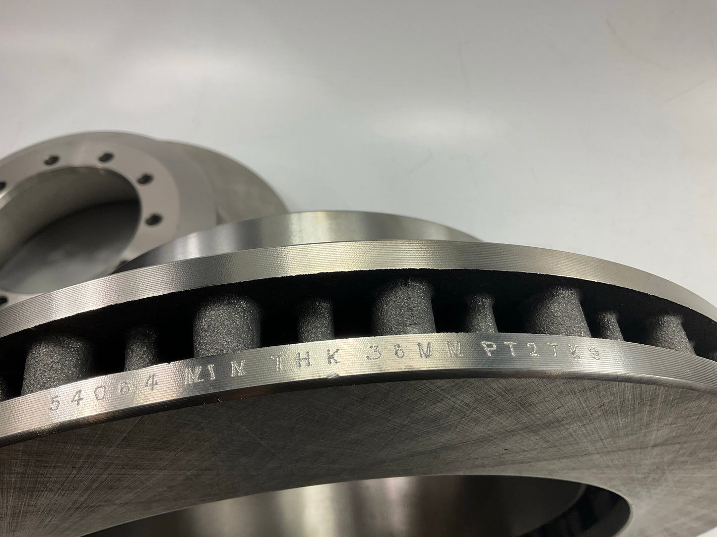 (2) Pro Stop 54064G Rear Disc Brake Rotor