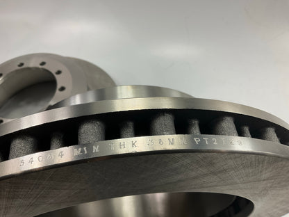 (2) Pro Stop 54064G Rear Disc Brake Rotor