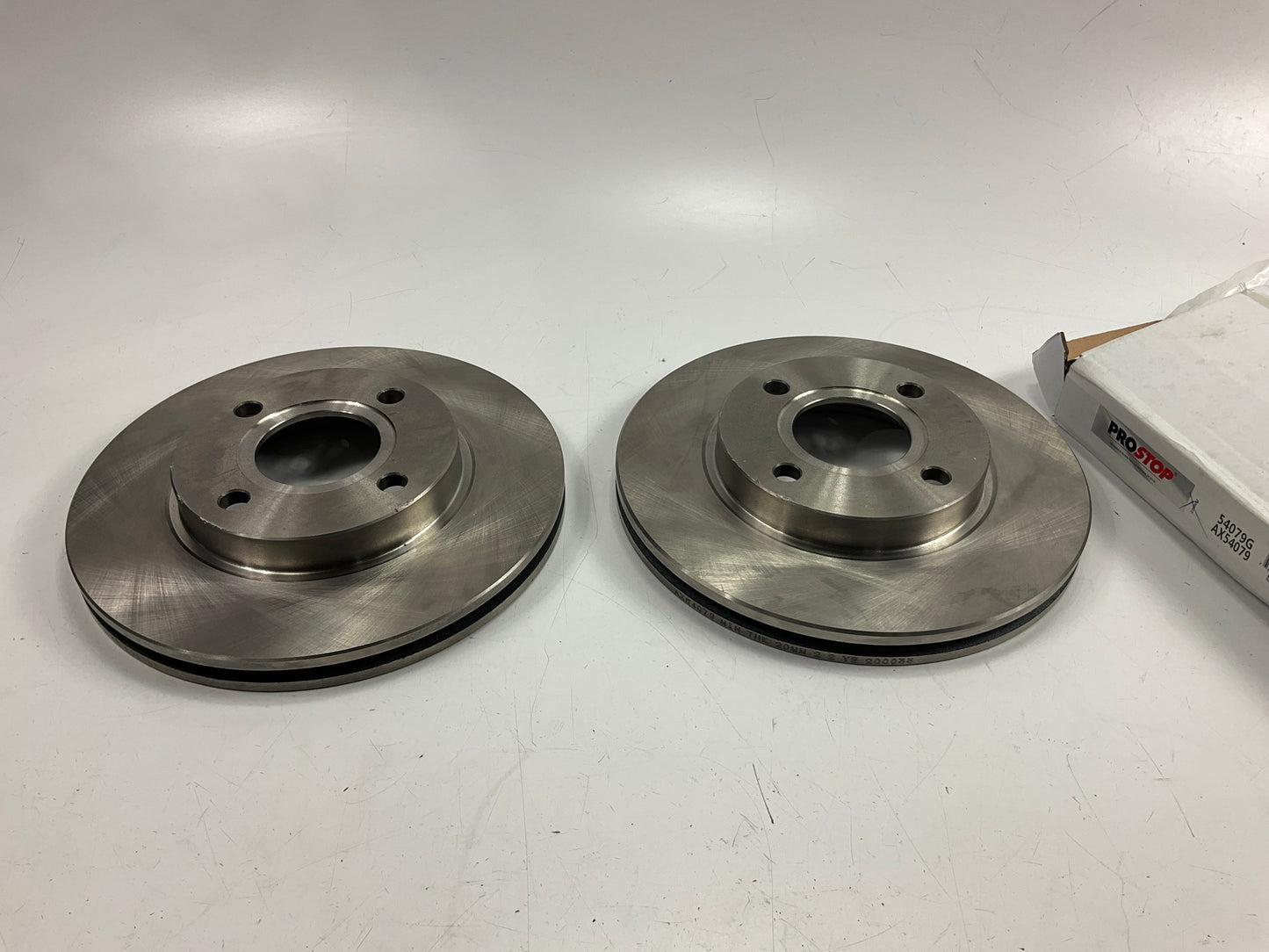 (2) Pro Stop 54079G Front Brake Rotor For 2000-2004 Ford Focus