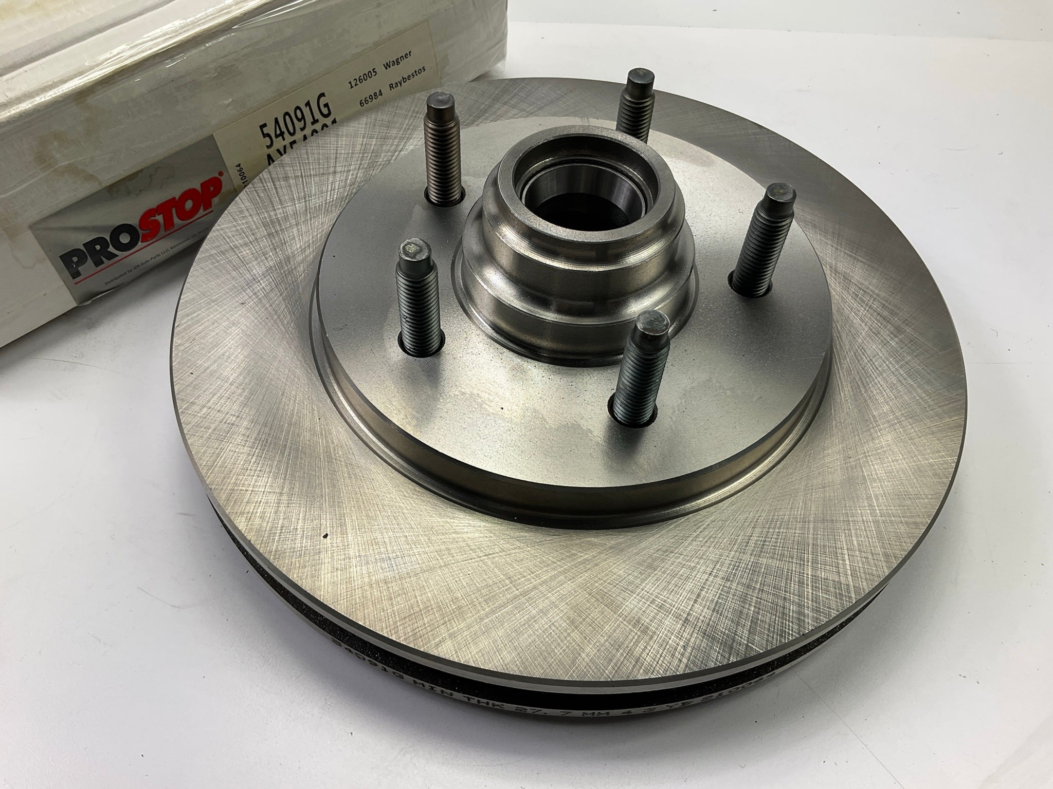 Pro Stop 54091G Disc Brake Rotor And Hub Assembly, Front – Spark ...