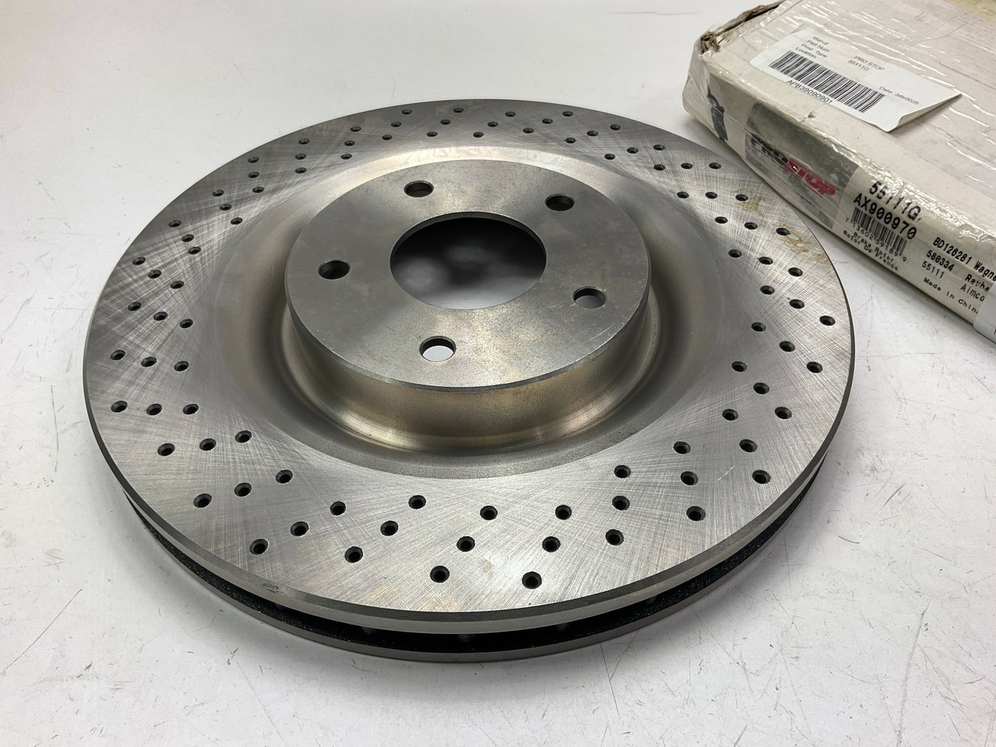 Pro Stop 55111G Front Disc Brake Rotor For 2005-2013 Chevrolet Corvette
