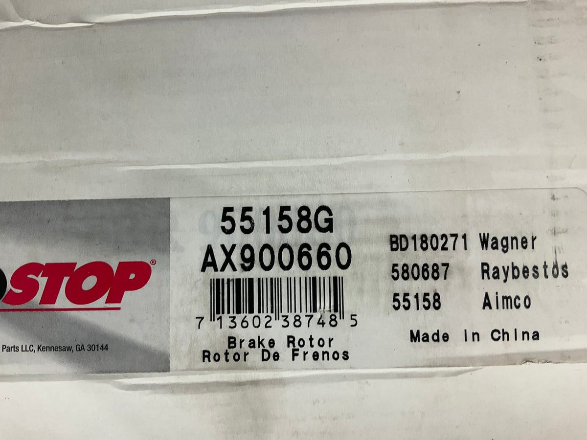 Pro Stop 55158G Rear Brake Rotor - 2009-2020 Chevrolet Express, Savana 3500 4500
