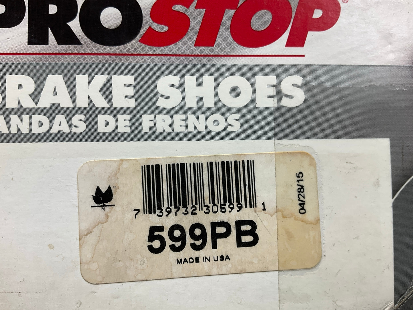 Pro Stop 599PB Rear Drum Brake Shoes