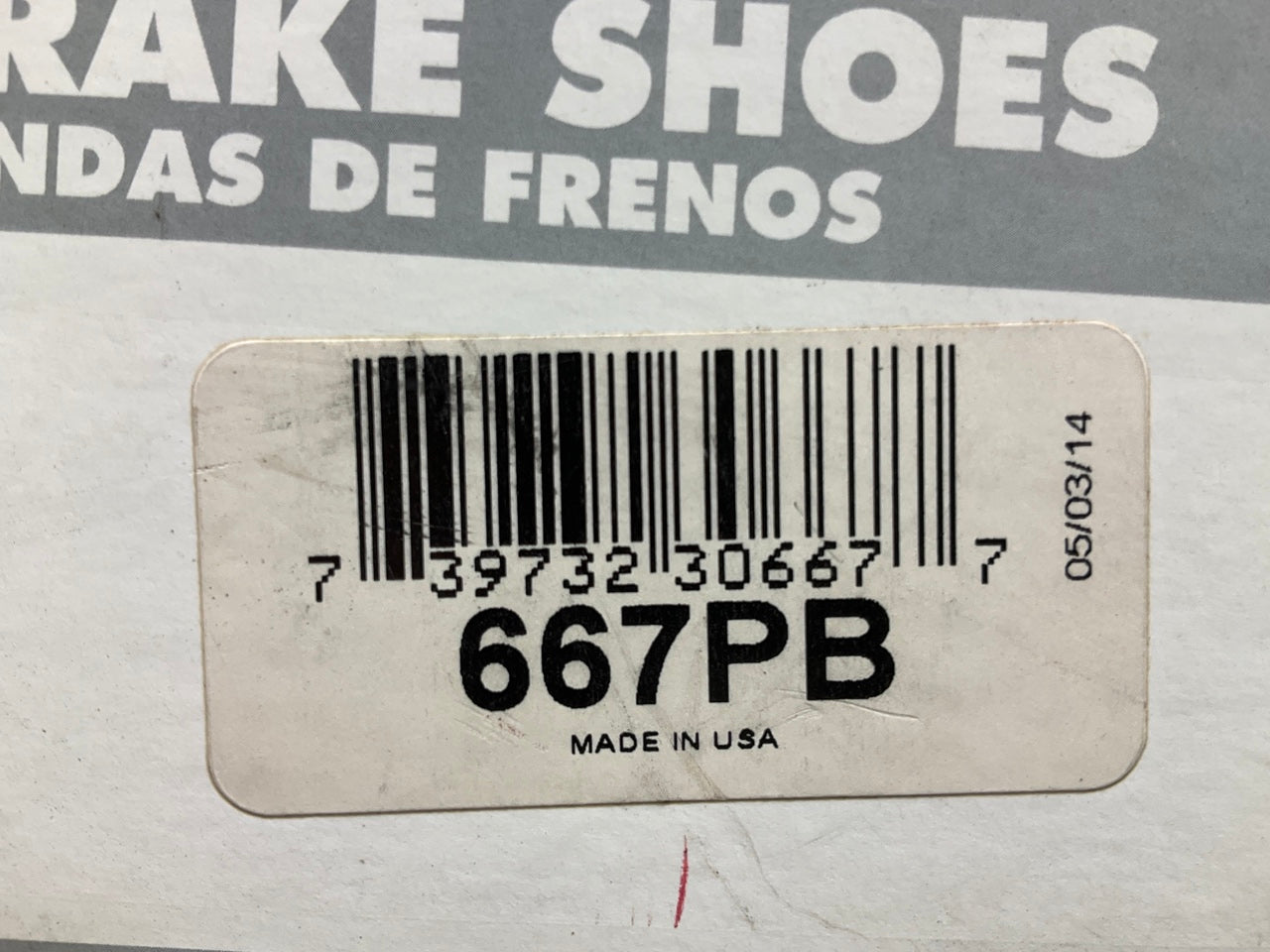Pro Stop 667PB Rear Brake Shoes For 1993-1997 Ford Probe, Mazda MX-6