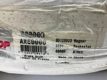 (2) Pro Stop 80000G Rear Brake Drum