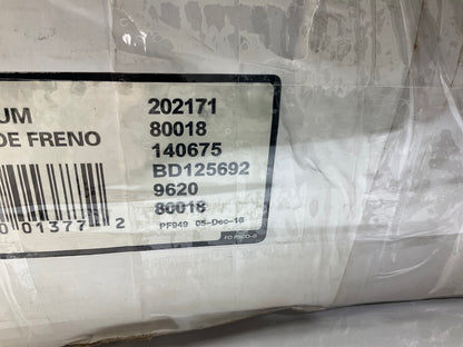 (2) Pro Stop 80018G Rear Brake Drum