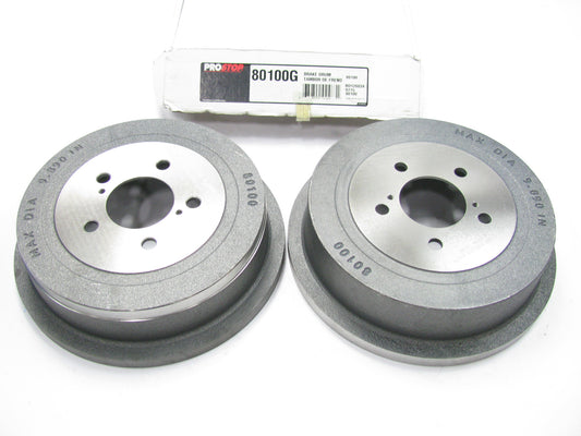 (2) Pro Stop 80100G Rear Brake Drums - 15'' Wheels ONLY - PAIR AS SHOWN