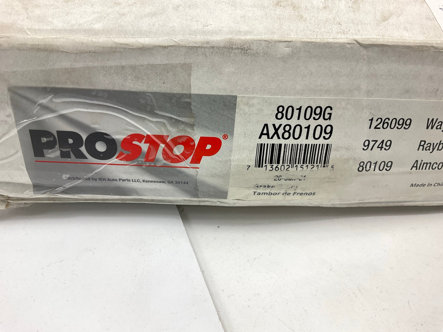 Pro Stop 80109G Rear Brake Drum