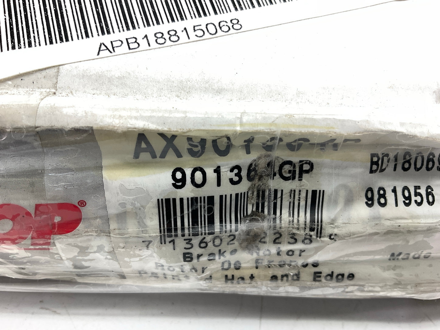 Pro Stop 901364GP Rear Disc Brake Rotor
