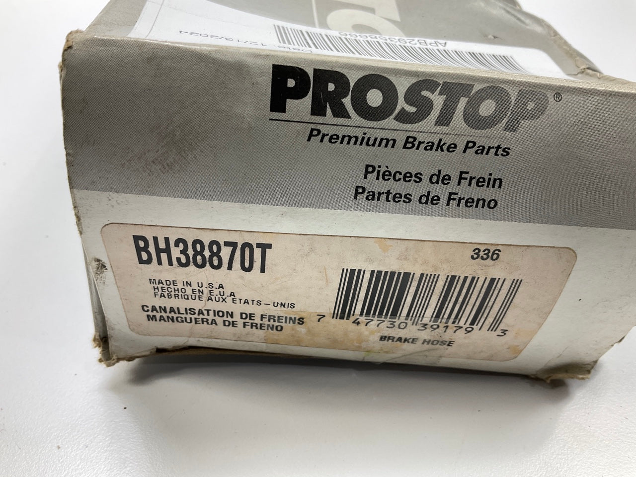 Pro Stop BH38870T Front Right Brake Hose