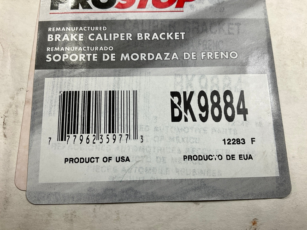 REMAN. Pro Stop BK9884 Rear Brake Caliper Bracket For 2003-2006 Kia Sorento