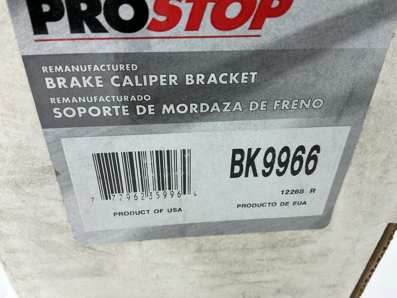 REMAN. Pro Stop BK9966 Front Disc Brake Caliper Bracket