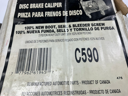 NO HARDWARE - REMAN. Pro Stop C590-INC Front Left Brake Caliper