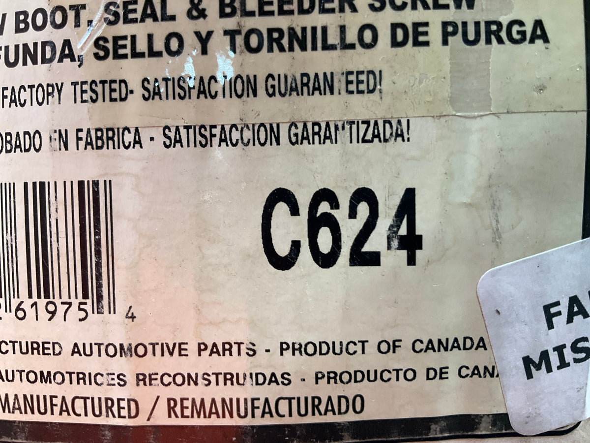 MISSING HARDWARE REMAN. Pro Stop C624 Brake Caliper 00-02 Ram 2500, 3500