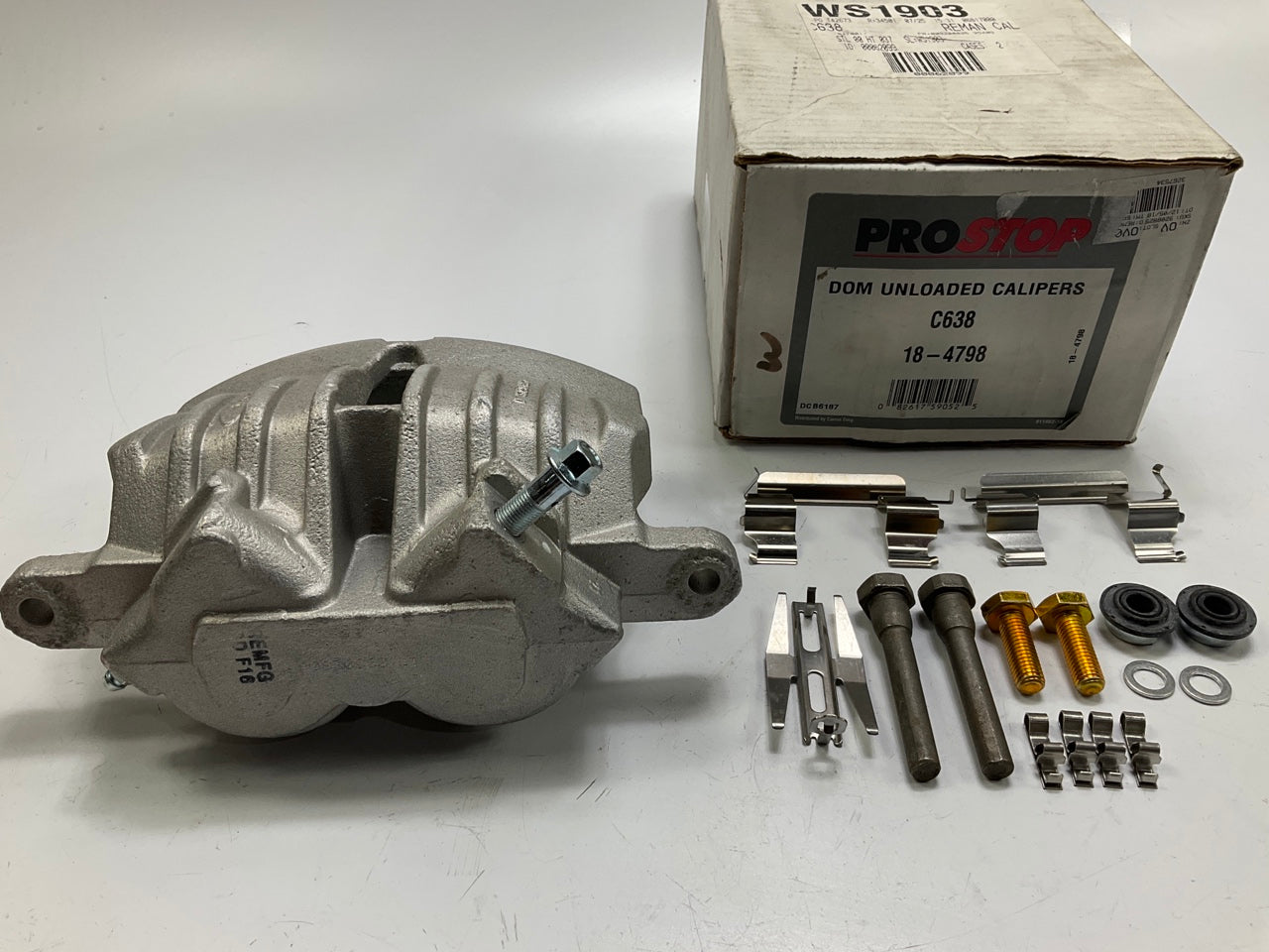 REMAN. Pro Stop C638 Front Left Drivers Side Brake Caliper