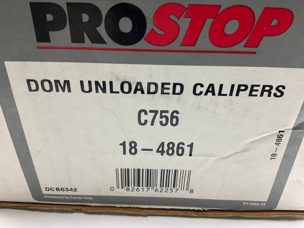 INCOMPLETE- Missing Hardware REMAN. Pro Stop C756 Front Left Brake Caliper