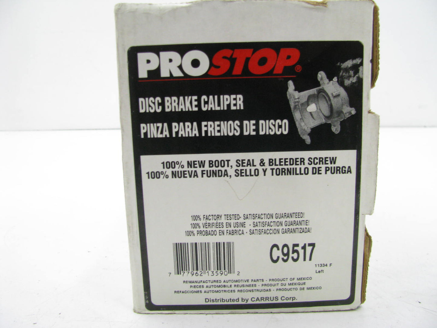 Pro Stop C9517 Remanufactured Disc Brake Caliper - Rear Left