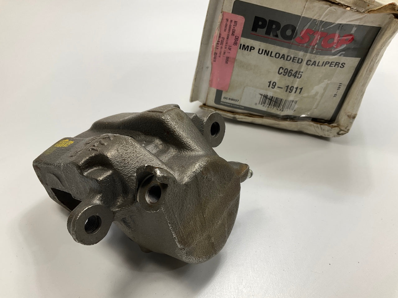 NO HARWDARE - REMAN. Pro Stop C9645 Front Left Disc Brake Caliper