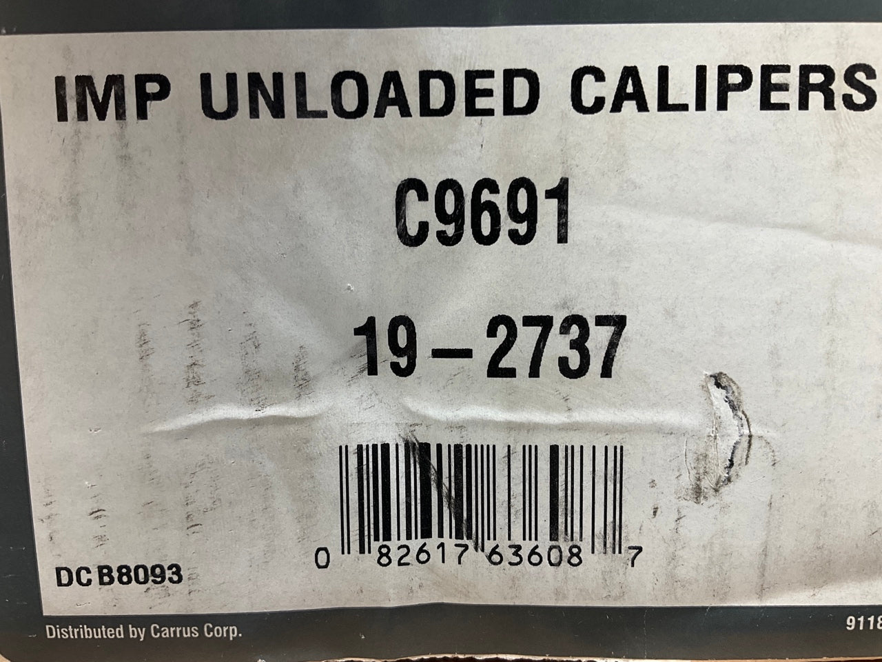 REMAN. Pro Stop C9691 Rear Left Brake Caliper