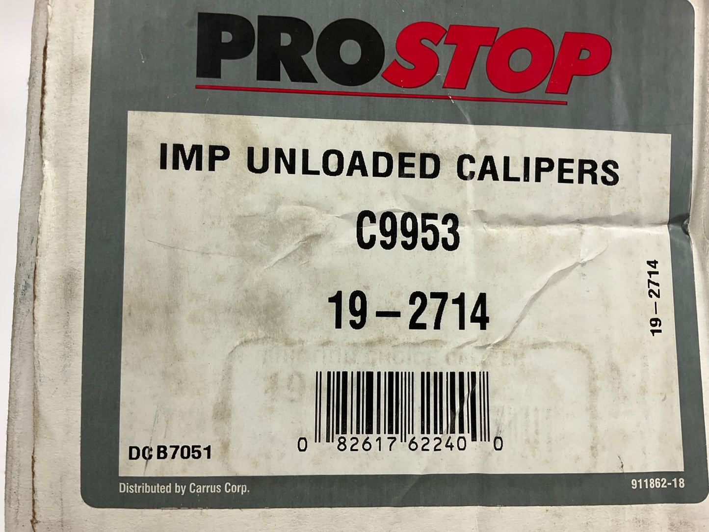 REMAN. Pro Stop C9953 Front Left Disc Brake Caliper