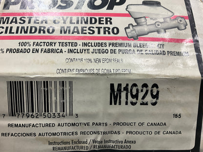 REMAN. Pro Stop M1929 Brake Master Cylinder