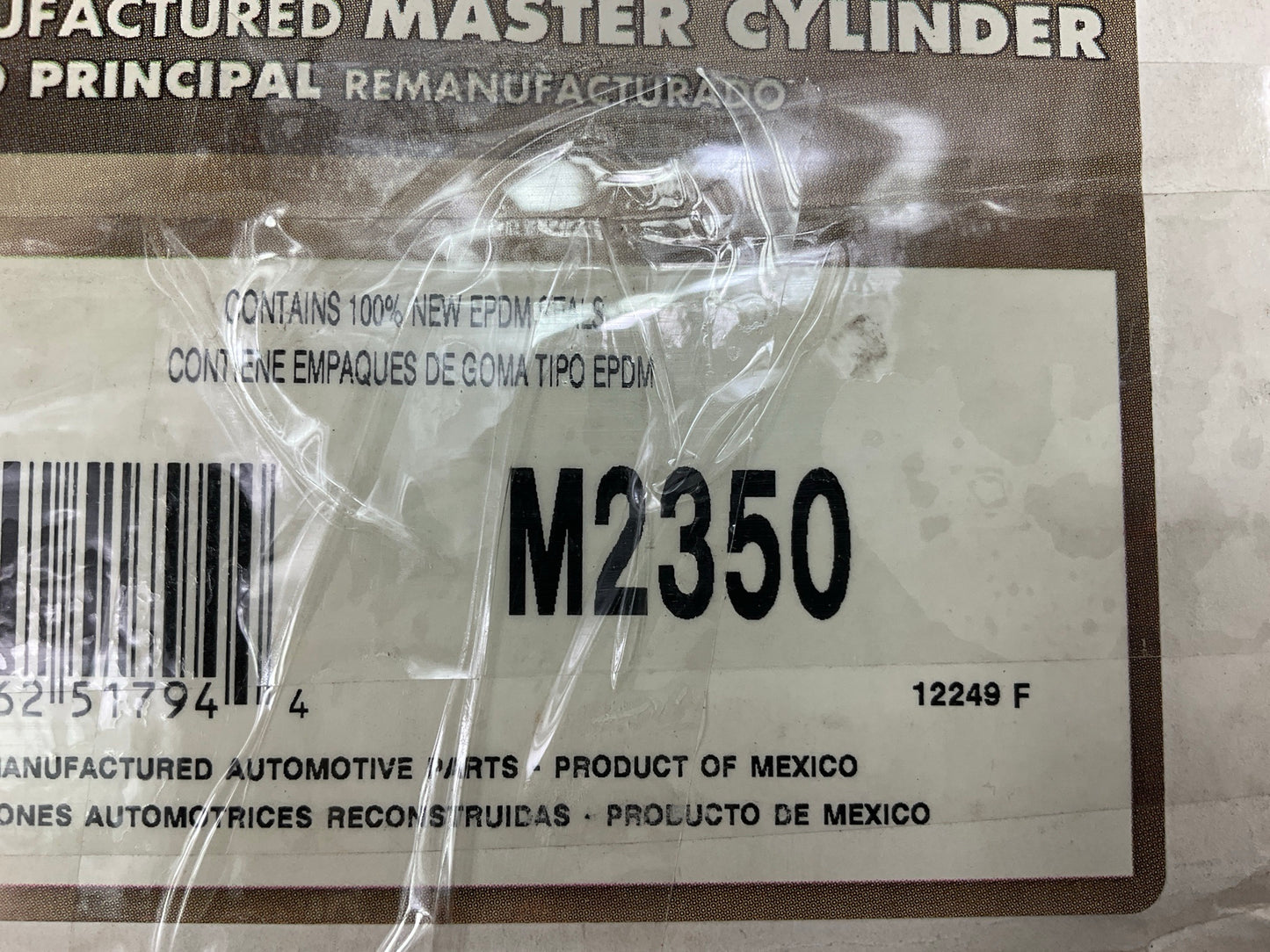 REMAN. Pro Stop M2350 Brake Master Cylinder