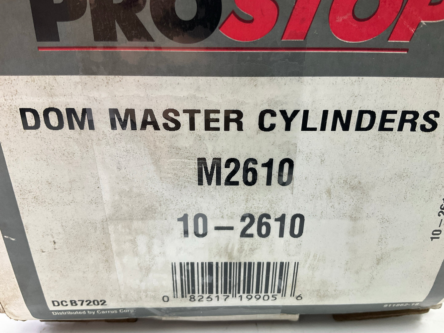 REMAN. Pro Stop M2610 Brake Master Cylinder