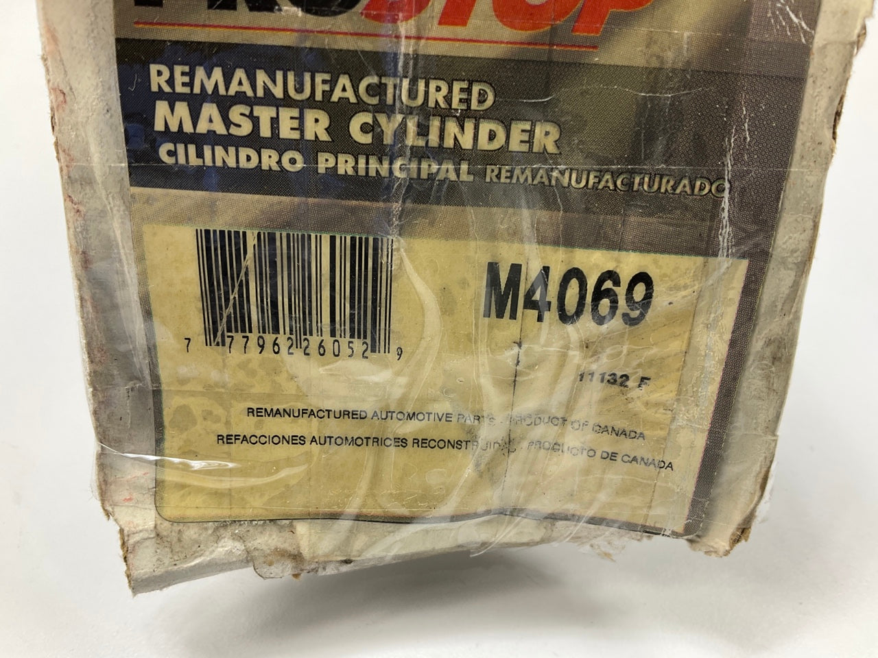REMAN. Pro Stop M4069 Brake Master Cylinder