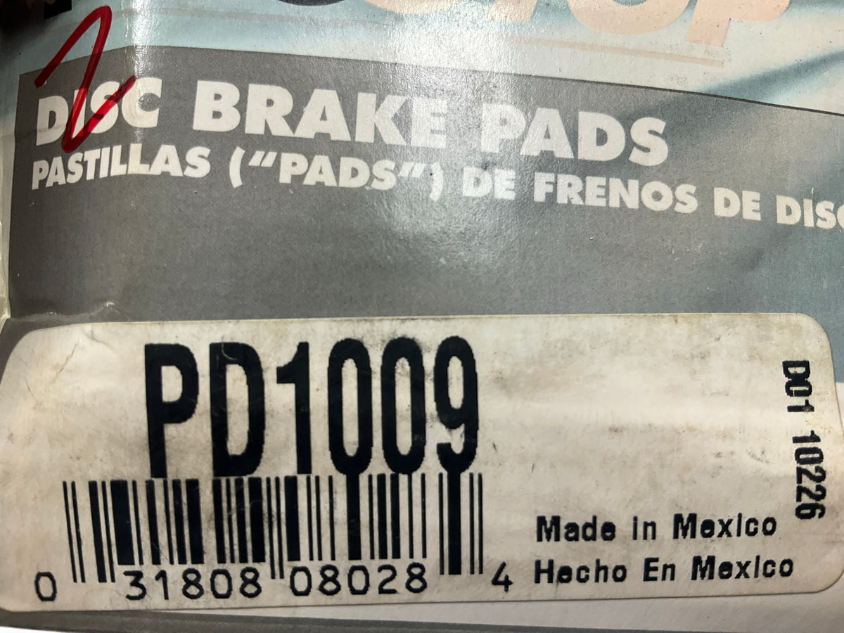Pro Stop PD1009 Front Disc Brake Pad Set For 2004-2011 Mazda RX-8