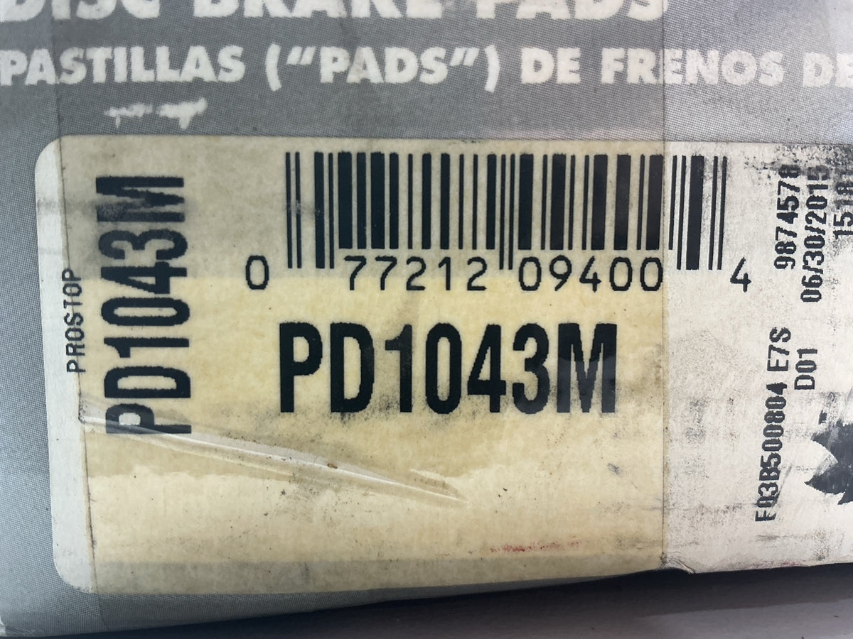 Pro Stop PD1043M Front Disc Brake Pad Set For 2004 Pontiac GTO