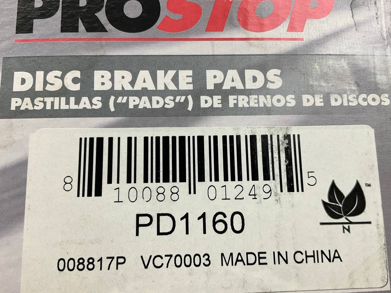Pro Stop PD1160 Front Disc Brake Pads